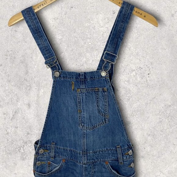 Levis Overalls Size XXS Denim Dungarees Blue Cotton Jumpsuit Casual Bib‎ Style - Picture 3 of 11